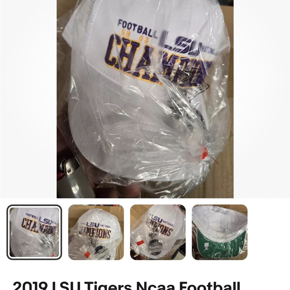 LSU Tigers NCAA Football Champions Cap